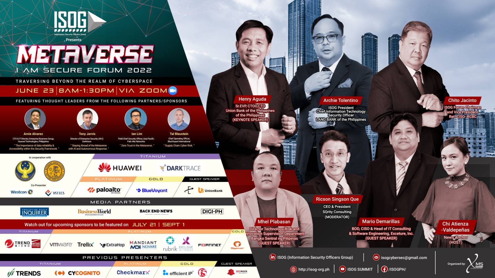 Infosec leaders decode the new workspace and revolutionize opportunities in the Metaverse at ISOG’s 2nd Cybersecurity Forum 2022 