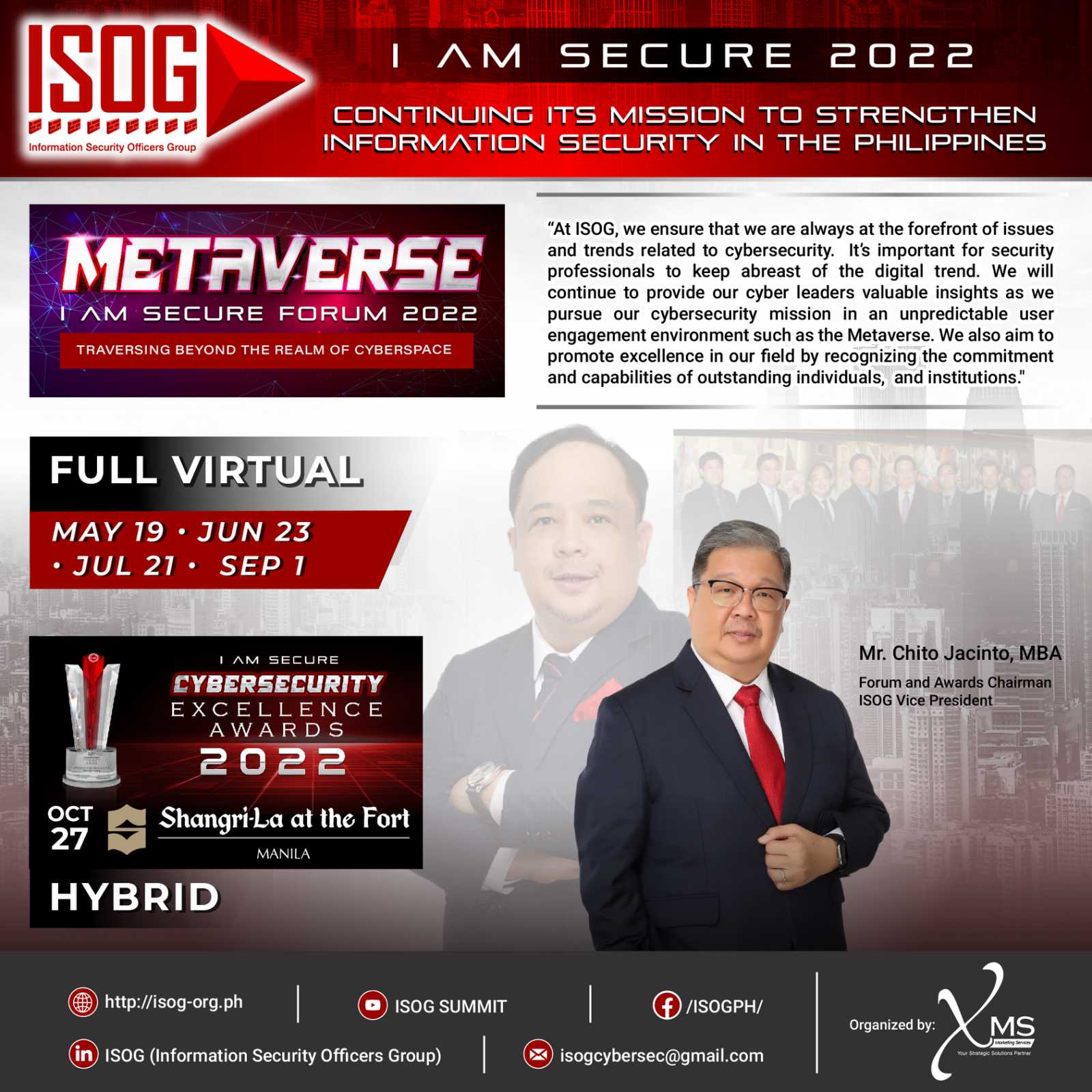 ISOG to hold 2022 Metaverse Forum and Cybersecurity Excellence Awards