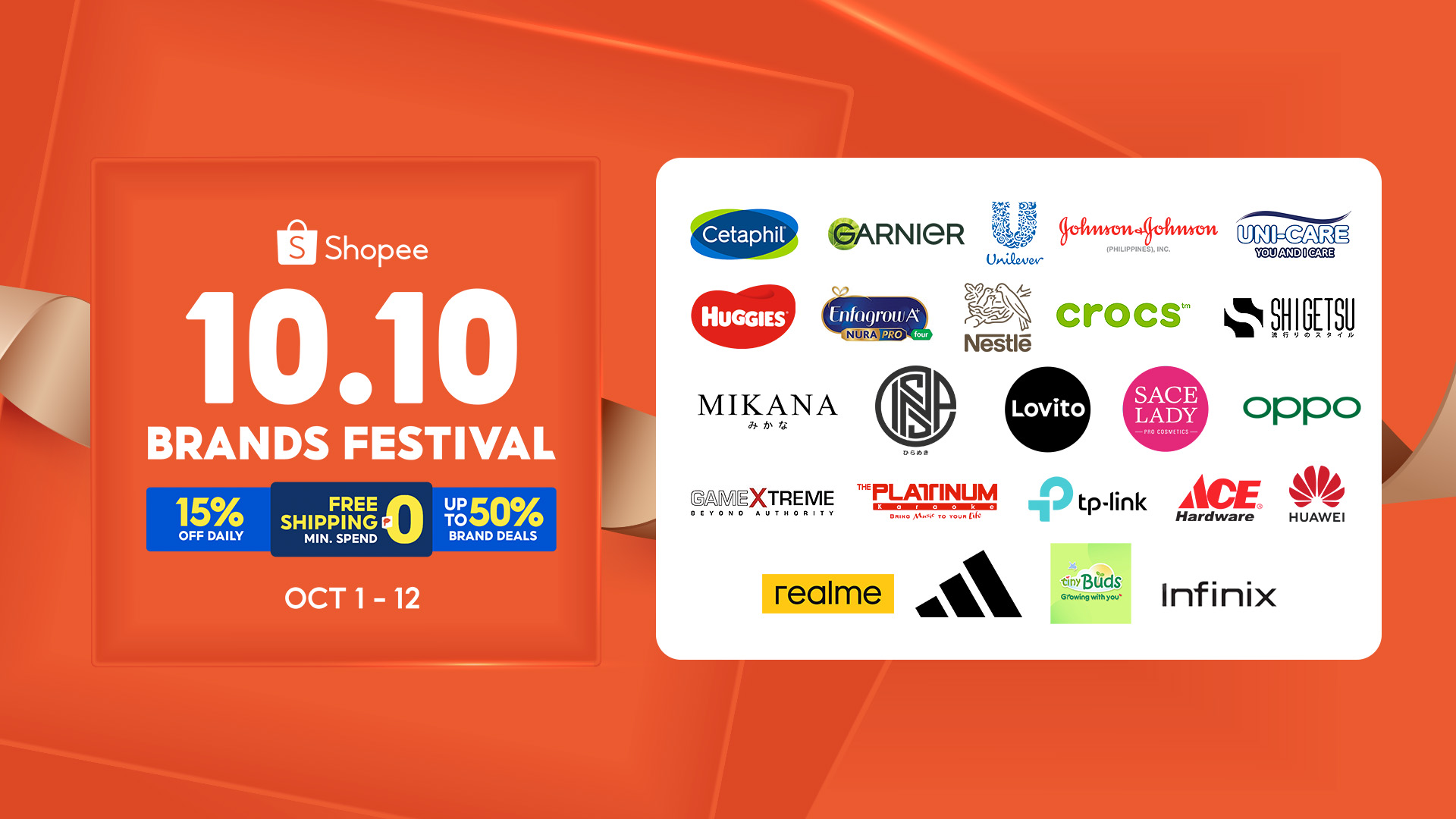 Look forward to mas mura brand deals up to 50% off, back-to-back Super Brand Days, and new brand ambassador at the 10.10 Brands Festival from October 1 to 12