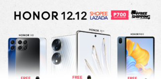 Christmas has never been this merrier! Shop HONOR products on Lazada and Shopee this 12.12 and get exclusive deals, with free shipping, vouchers for up to PHP 700 off, plus amazing freebies!