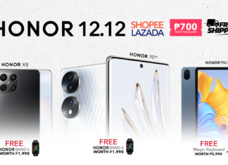 Christmas has never been this merrier! Shop HONOR products on Lazada and Shopee this 12.12 and get exclusive deals, with free shipping, vouchers for up to PHP 700 off, plus amazing freebies!