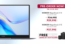 HONOR Philippines launches the two compact and travel buddy MagicBooks in the market - the HONOR MagicBook X 14 and MagicBook X 15. Get FREE HONOR Premium Backpack and HONOR Speaker during the pre-order period, February 22 to February 28!