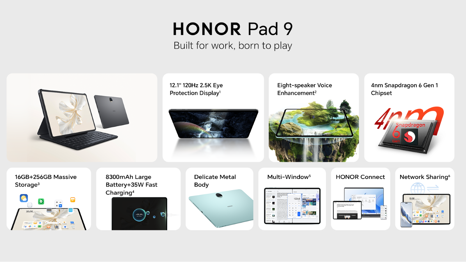 HONOR introduces the feature-packed HONOR Pad 9 with advanced audiovisual capabilities and robust hardware performance at your fingertips 