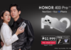 After the massive success of HONOR 400 5G comes the Pro version! Pre-order NOW and get FREE HONOR Choice Earbuds Clip and HONOR High Speed Fan Vimi Sonic 1 Pro.