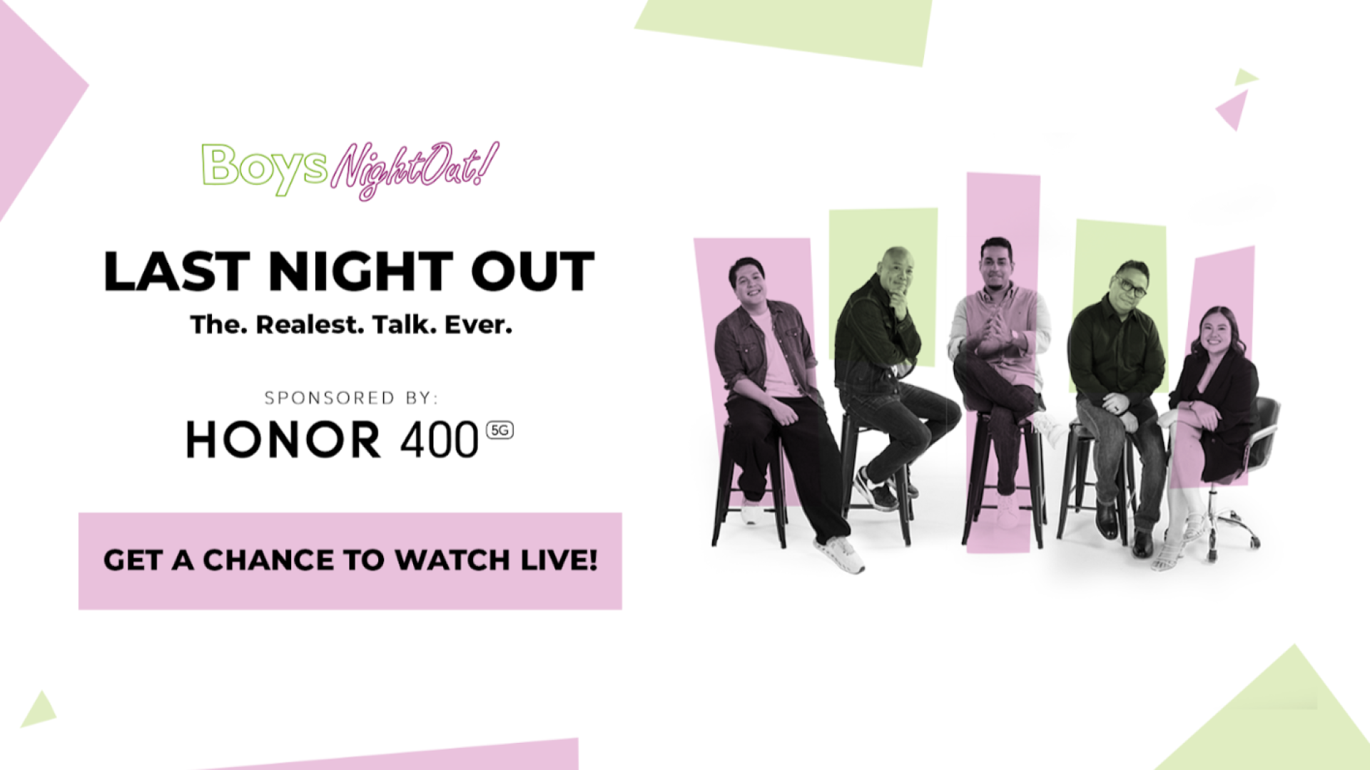 HONOR Supports Boys Night Out’s Farewell Run, Here’s How You Can Win Tickets